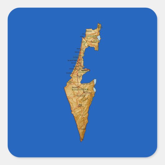 Israel Map Sticker (Vorderseite)