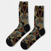 israel Menora  Socken (Linkes Detail)