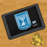Israel Menorah Brieftaschen, Emblem, Israel Mode Tri-fold Geldbeutel<br><div class="desc">Wallets: Israel-Wappen & patriotische Israel-Flaggenmode - Liebe meines Landes,  Reisen,  Urlaubsgeschenke,  Nationalpatrioten / Sportfans</div>