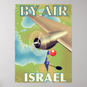 Israel Mit dem Reiseplakat "Luft" Poster