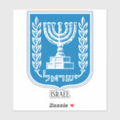 Israel National Emblem Patriotic Aufkleber (Blatt)