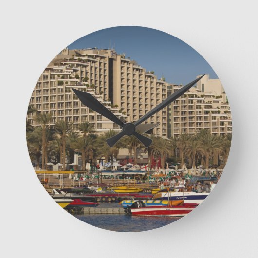 Israel, Negev, Eilat, Rotes Meer Runde Wanduhr (Vorderseite)