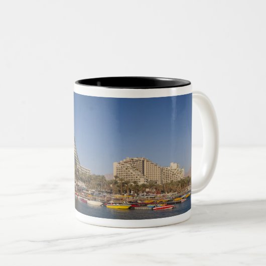Israel, Negev, Eilat, Rotes Meer Zweifarbige Tasse (VorderseiteRechts)