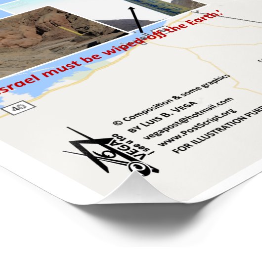 Israel Nuklear Detonationen Poster (Ecke)