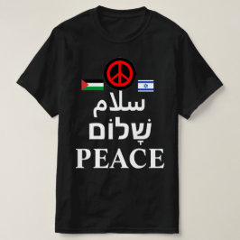Israel - Palästinenserkrieg: Arabisch, Hebräisch,  T-Shirt