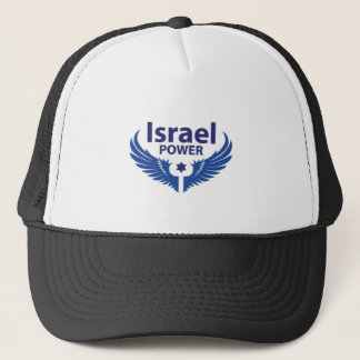Israel-Power mit Bluew Flügeln Truckerkappe