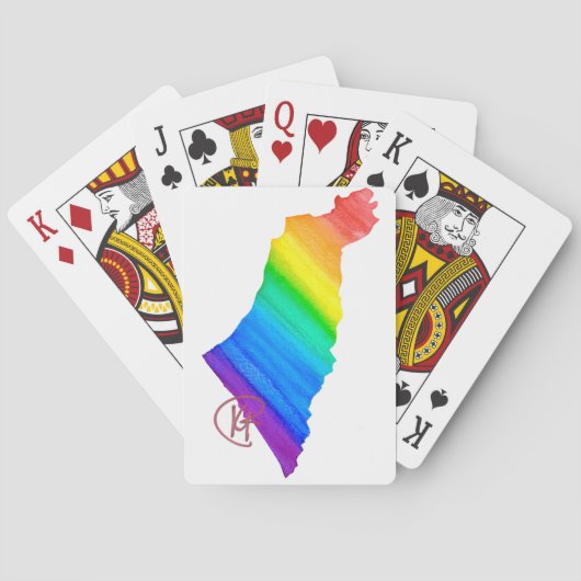 Israel Pride Art Spielkarten (Rückseite)