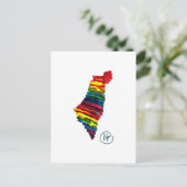 Israel Pride Studio Art Postkarte (Stehend Vorderseite)