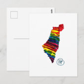 Israel Pride Studio Art Postkarte (Vorne/Hinten)