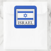 Israel Quadratischer Aufkleber (Tasche)