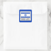 Israel Quadratischer Aufkleber (Tasche)