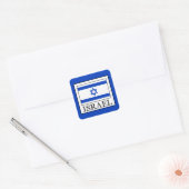 Israel Quadratischer Aufkleber (Umschlag)