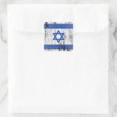 Israel Quadratischer Aufkleber (Tasche)
