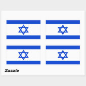 Israel Rechteckiger Aufkleber (Blatt)