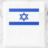 Israel Rechteckiger Aufkleber (Tasche)