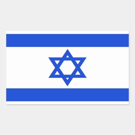Israel Rechteckiger Aufkleber (Vorderseite)