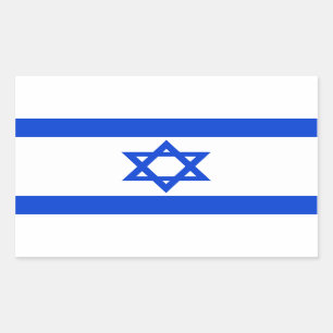 Israel Rechteckiger Aufkleber