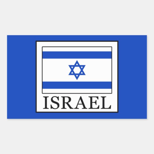 Israel Rechteckiger Aufkleber (Vorderseite)