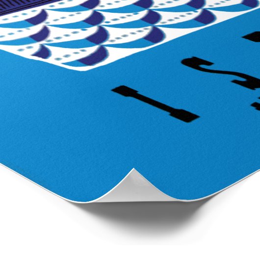 Israel Reiseplakat Poster (Ecke)