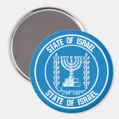 Israel-RundEmblem Magnet (Vorderseite/Rückseite)