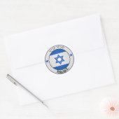 Israel-RundEmblem Runder Aufkleber (Umschlag)