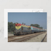 Israel, Ry EMD G12 mit dem Zug, Bahnhof Jerusalem, Postkarte (Vorne/Hinten)