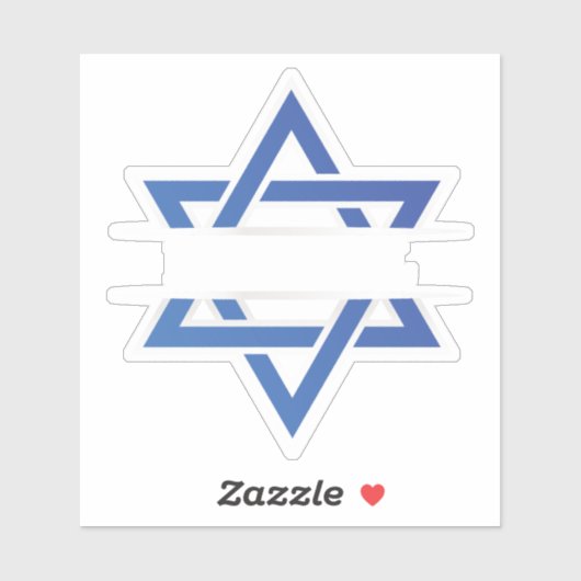 Israel Star der David-Flagge Aufkleber (Blatt)