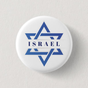 Israel Star der David-Flagge Button