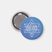 Israel Star der David-Flagge Magnet (Vorderseite/Rückseite)