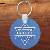 Israel Star der David-Flagge Schlüsselanhänger (Vorderseite)