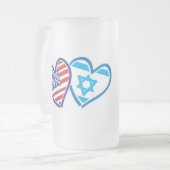 Israel stark mattglas bierglas (Vorderseite Links)