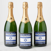 Israel stark schaumweinetikett (Flaschen)