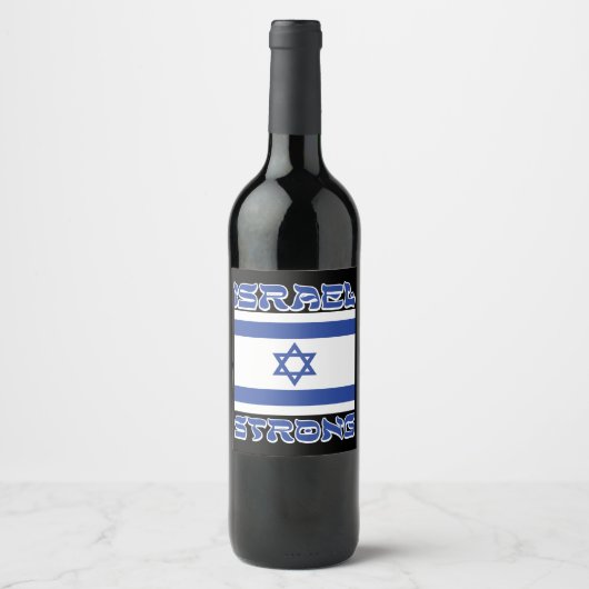 Israel stark weinetikett (Vorderseite)