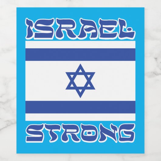 Israel stark weinetikett (Einzelnes Label)
