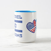 Israel stark zweifarbige tasse (Mittel)