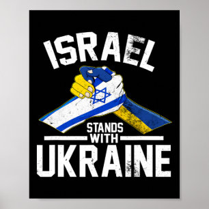 Israel steht hinter der Ukraine Ukrainische Israel Poster