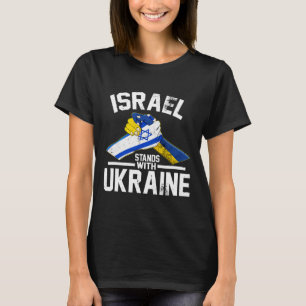 Israel steht mit der Ukraine Ukrainische Israelisc T-Shirt