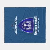 Israel Strong - Am Yisrael Chai Fleecedecke (Vorderseite (Horizontal))