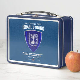 Israel Strong - Am Yisrael Chai Metall Brotdose