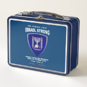 Israel Strong - Am Yisrael Chai Metall Brotdose (Vorderseite)