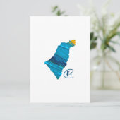 Israel Studio Art Dankeskarte (Stehend Vorderseite)