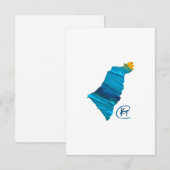 Israel Studio Art Dankeskarte (Vorne/Hinten)