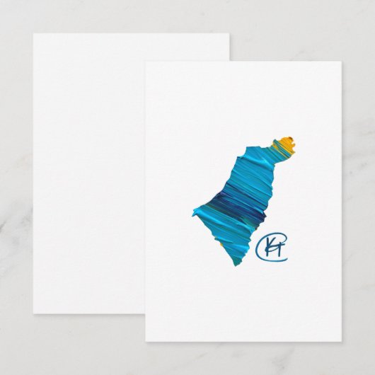 Israel Studio Art Dankeskarte (Vorne/Hinten)