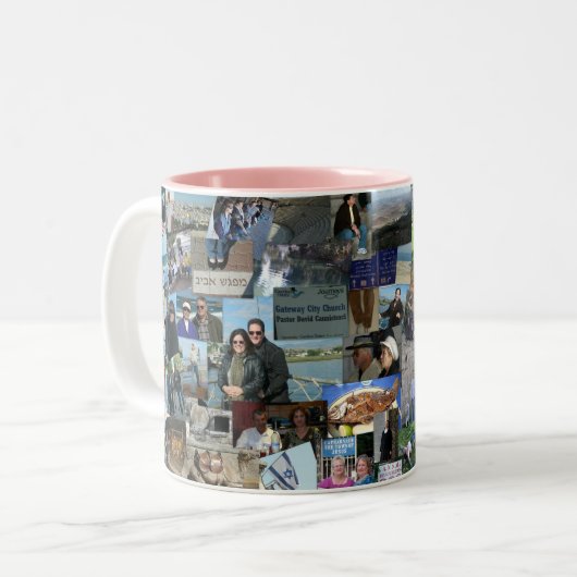 Israel-Tasse und -taufe Zweifarbige Tasse (Vorderseite Links)