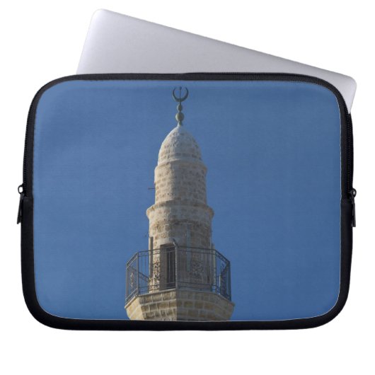 Israel, Tel Aviv, Jaffa, Minarett der Moschee Laptopschutzhülle (Vorderseite)