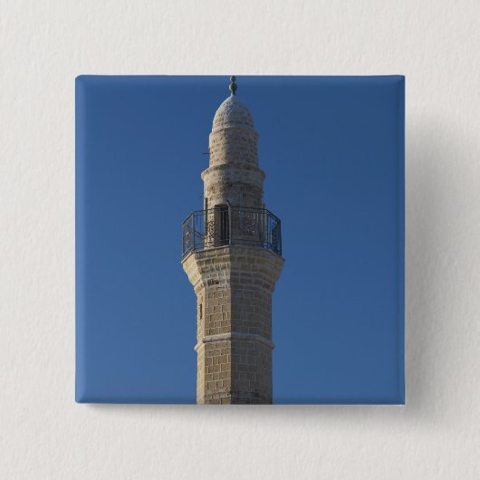 Israel, Tel Aviv, Jaffa, Moschee Minarett Button (Vorderseite)