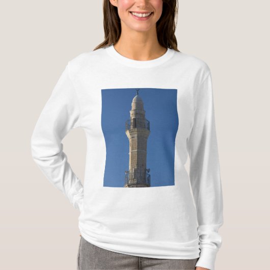 Israel, Tel Aviv, Jaffa, Moschee-Minarett T-Shirt (Vorderseite)