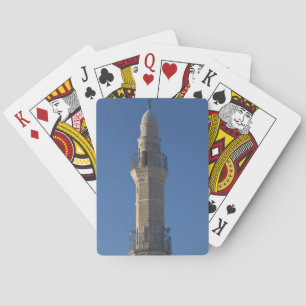 Israel, Tel Aviv, Jaffa, mosque minaret Spielkarten