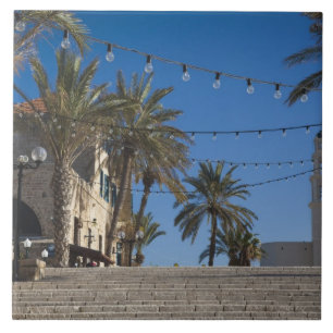 Israel, Tel Aviv, Jaffa, Treppe, Alte Jaffa Fliese