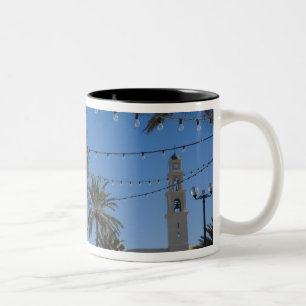 Israel, Tel Aviv, Jaffa, Treppe, Alte Jaffa Zweifarbige Tasse